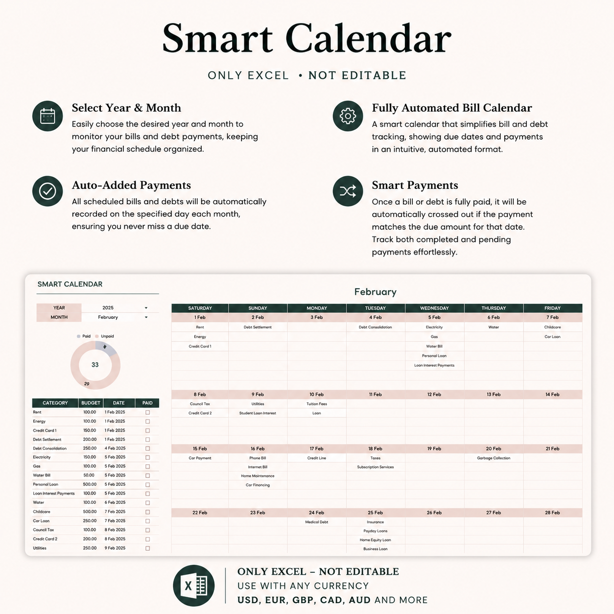 Monthly Budget Planner